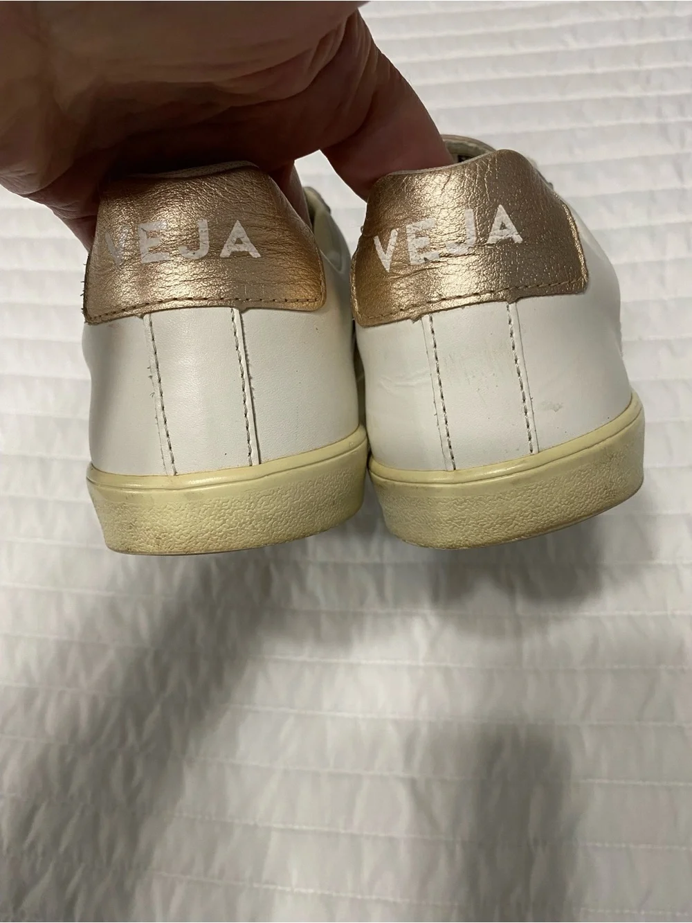 Veja Esplar White Leather Sneakers Women’s Size 8
